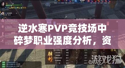 逆水寒PVP竞技场中碎梦职业强度分析，资源管理技巧深度解析