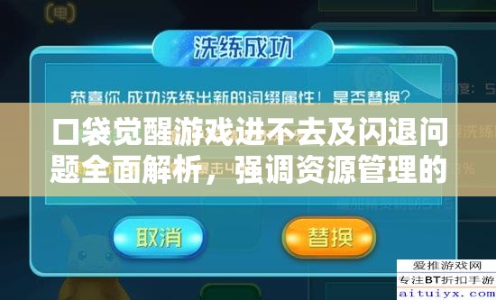 口袋觉醒游戏进不去及闪退问题全面解析，强调资源管理的重要性与高效实施策略