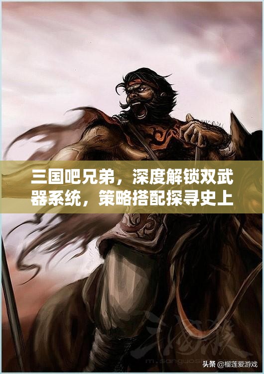三国吧兄弟，深度解锁双武器系统，策略搭配探寻史上最强战斗组合之道