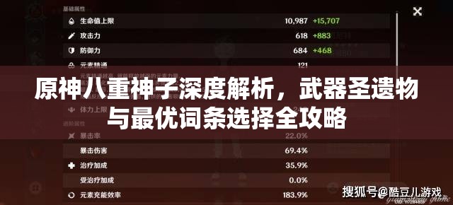 原神八重神子深度解析，武器圣遗物与最优词条选择全攻略