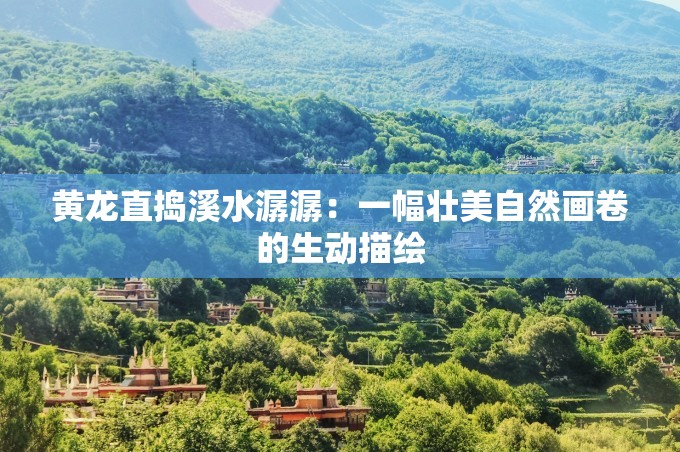 黄龙直捣溪水潺潺：一幅壮美自然画卷的生动描绘