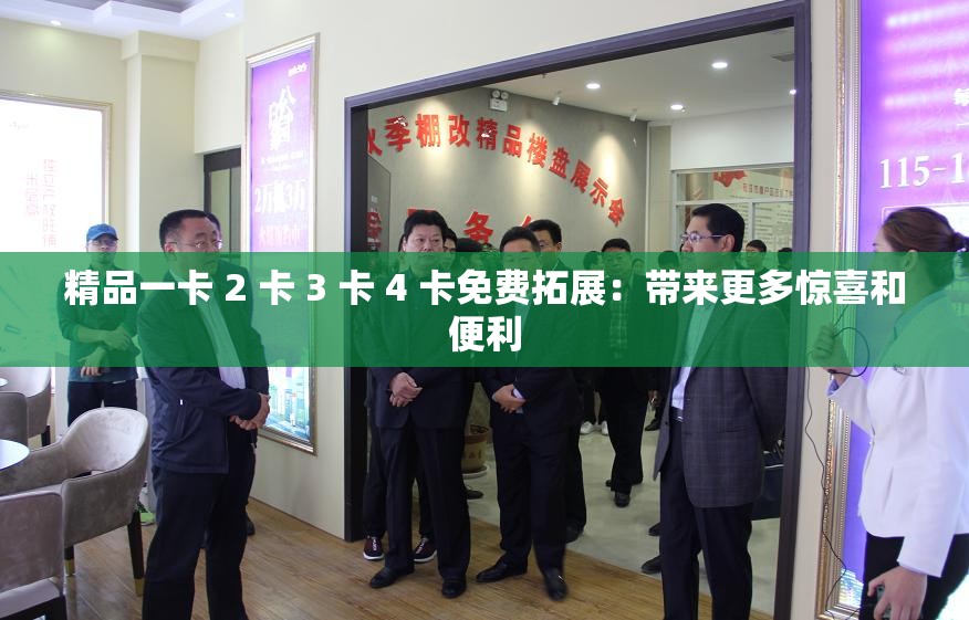 精品一卡 2 卡 3 卡 4 卡免费拓展：带来更多惊喜和便利
