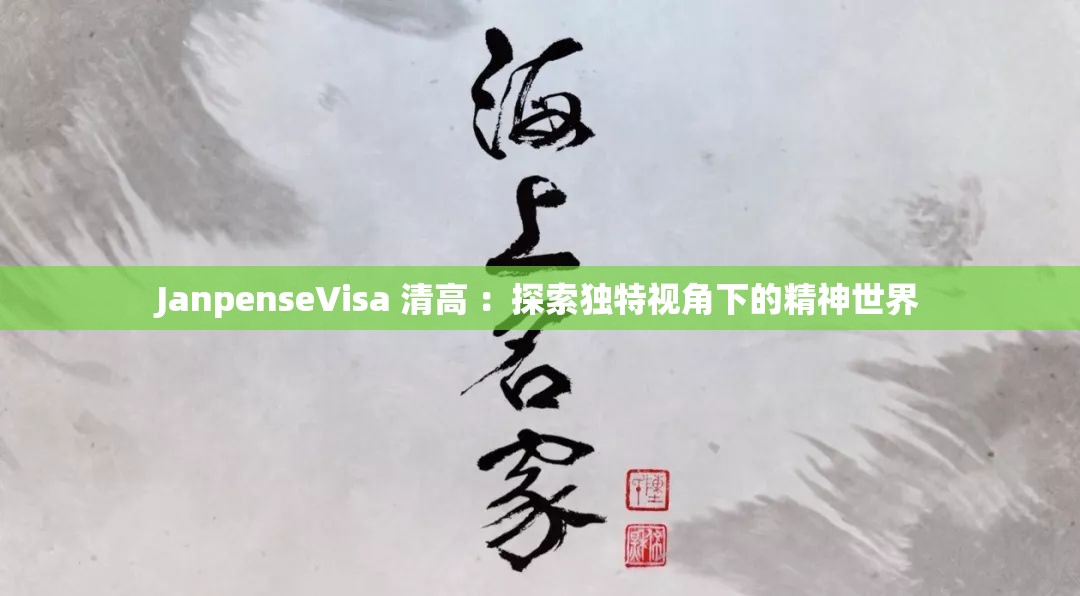 JanpenseVisa 清高 ：探索独特视角下的精神世界