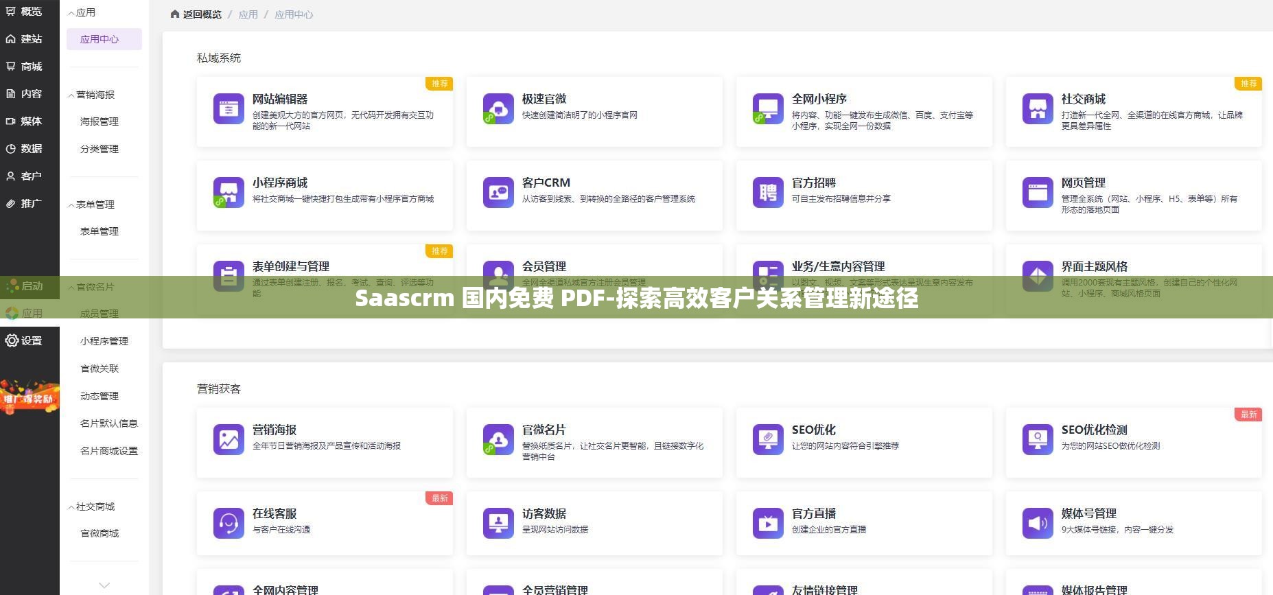 Saascrm 国内免费 PDF-探索高效客户关系管理新途径