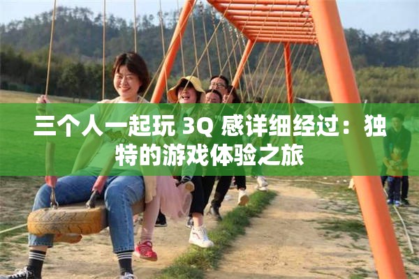 三个人一起玩 3Q 感详细经过：独特的游戏体验之旅