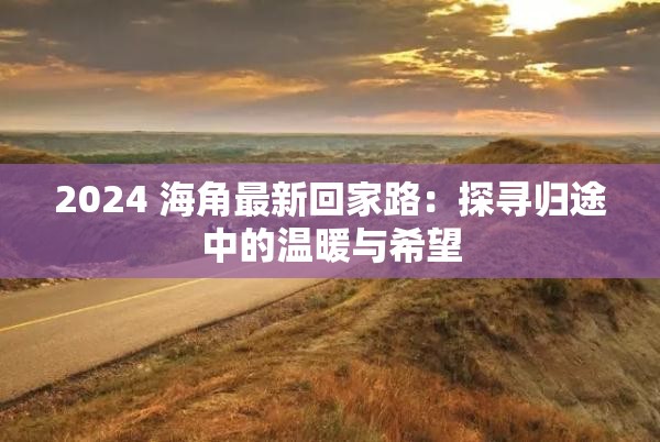 2024 海角最新回家路：探寻归途中的温暖与希望