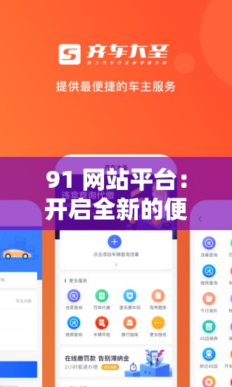 91 网站平台：开启全新的便捷服务之旅