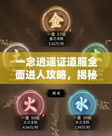 一念逍遥证道服全面进人攻略，揭秘通往神秘内测世界的必备钥匙