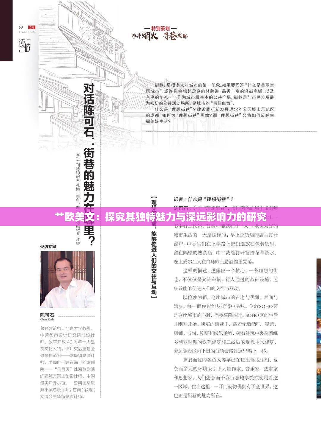 艹欧美文：探究其独特魅力与深远影响力的研究