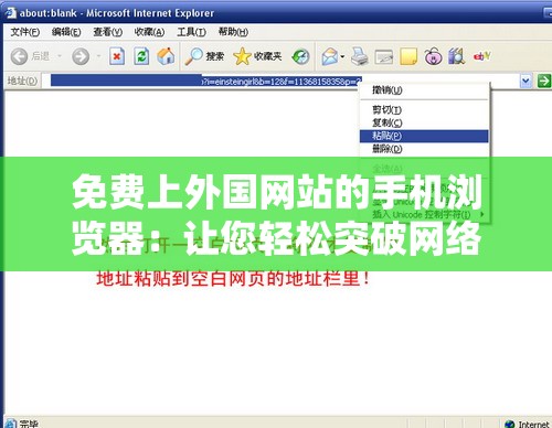 免费上外国网站的手机浏览器：让您轻松突破网络限制
