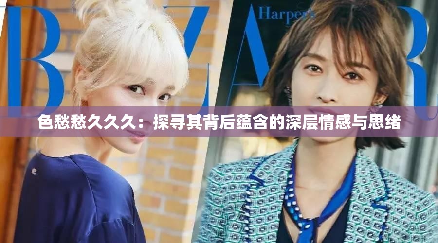 色愁愁久久久：探寻其背后蕴含的深层情感与思绪