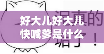 好大儿好大儿快喊爹是什么歌：探寻其独特魅力所在