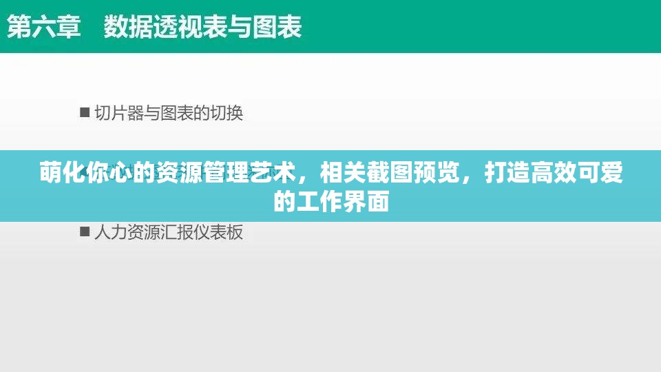 萌化你心的资源管理艺术，相关截图预览，打造高效可爱的工作界面