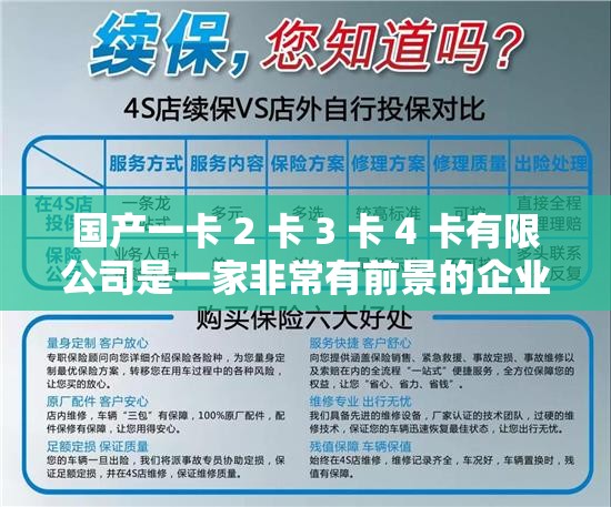 国产一卡 2 卡 3 卡 4 卡有限公司是一家非常有前景的企业