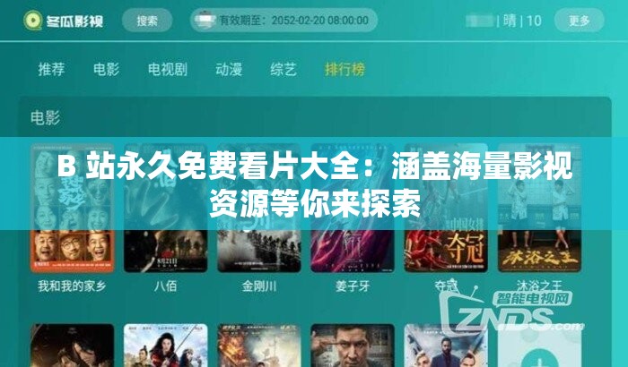 B 站永久免费看片大全：涵盖海量影视资源等你来探索