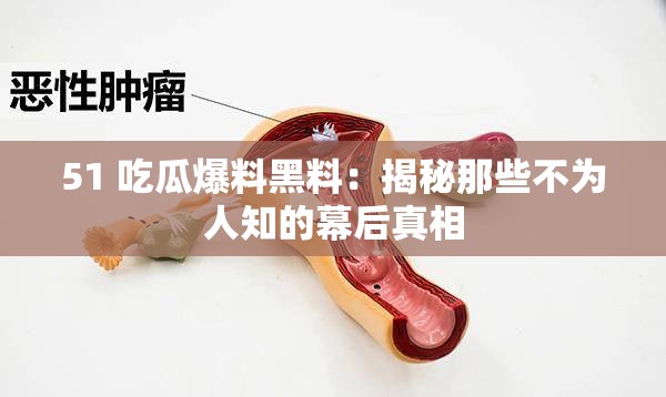 51 吃瓜爆料黑料：揭秘那些不为人知的幕后真相