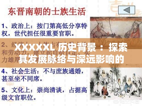 XXXXXL 历史背景 ：探索其发展脉络与深远影响的历程