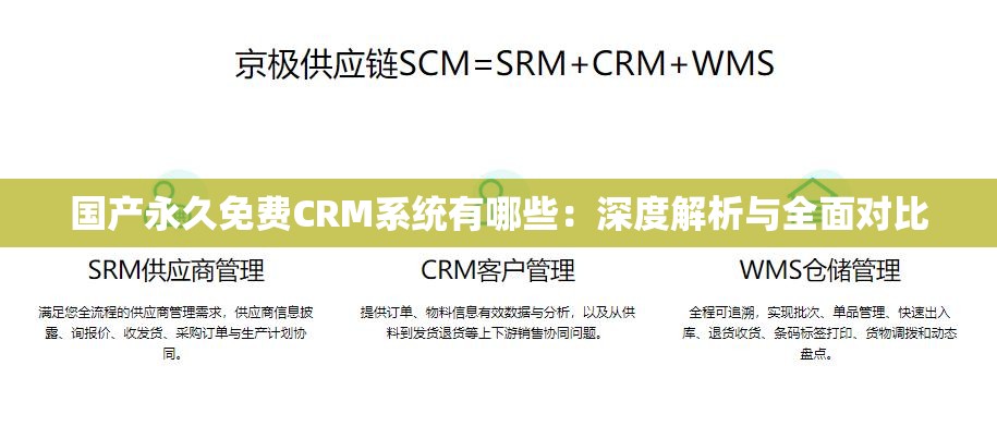 国产永久免费CRM系统有哪些：深度解析与全面对比