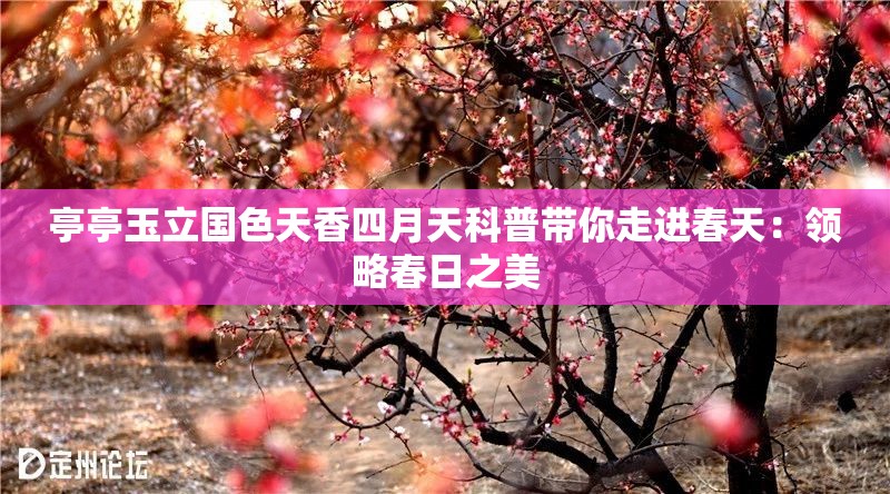 亭亭玉立国色天香四月天科普带你走进春天：领略春日之美