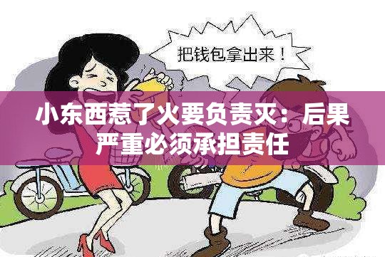 小东西惹了火要负责灭：后果严重必须承担责任