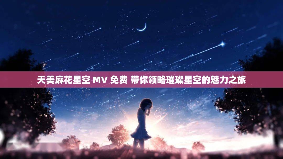天美麻花星空 MV 免费 带你领略璀璨星空的魅力之旅