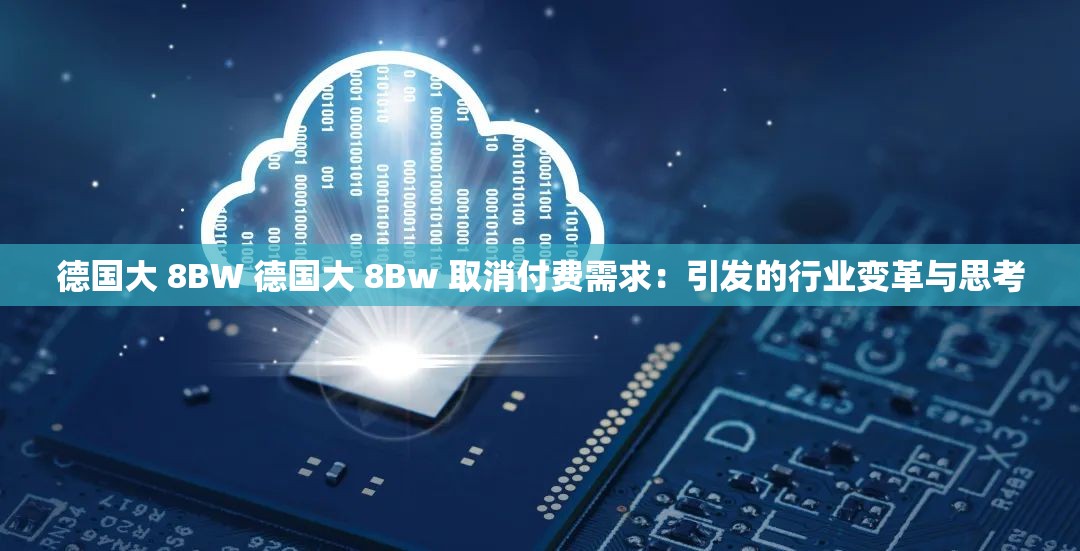 德国大 8BW 德国大 8Bw 取消付费需求：引发的行业变革与思考