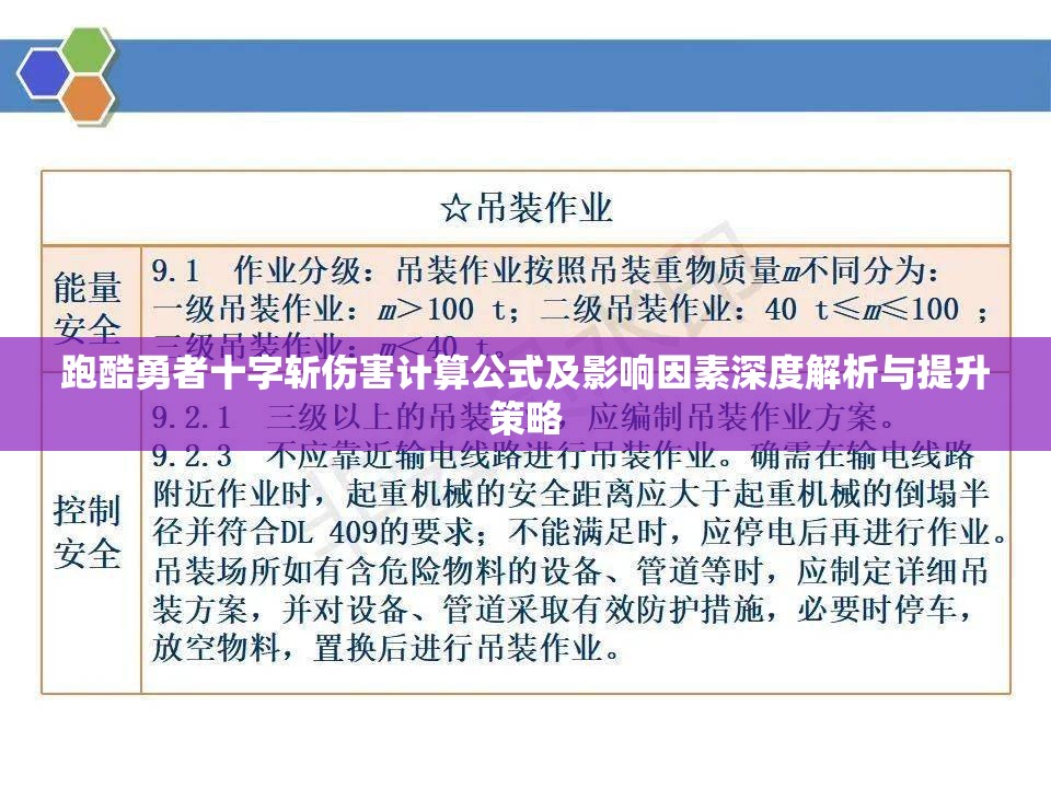 跑酷勇者十字斩伤害计算公式及影响因素深度解析与提升策略