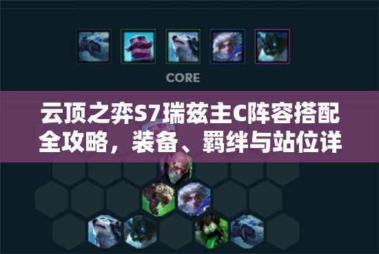 云顶之弈S7瑞兹主C阵容搭配全攻略，装备、羁绊与站位详解