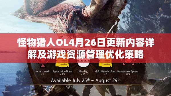 怪物猎人OL4月26日更新内容详解及游戏资源管理优化策略
