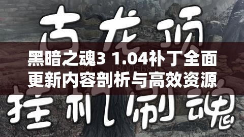 黑暗之魂3 1.04补丁全面更新内容剖析与高效资源管理策略指南