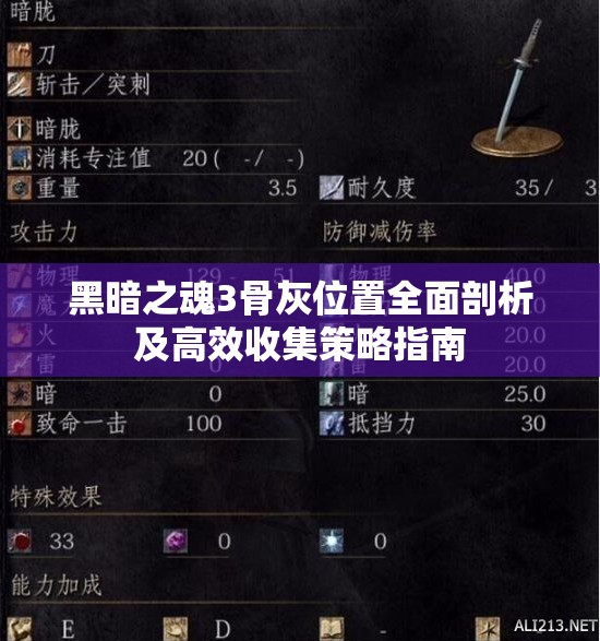 黑暗之魂3骨灰位置全面剖析及高效收集策略指南