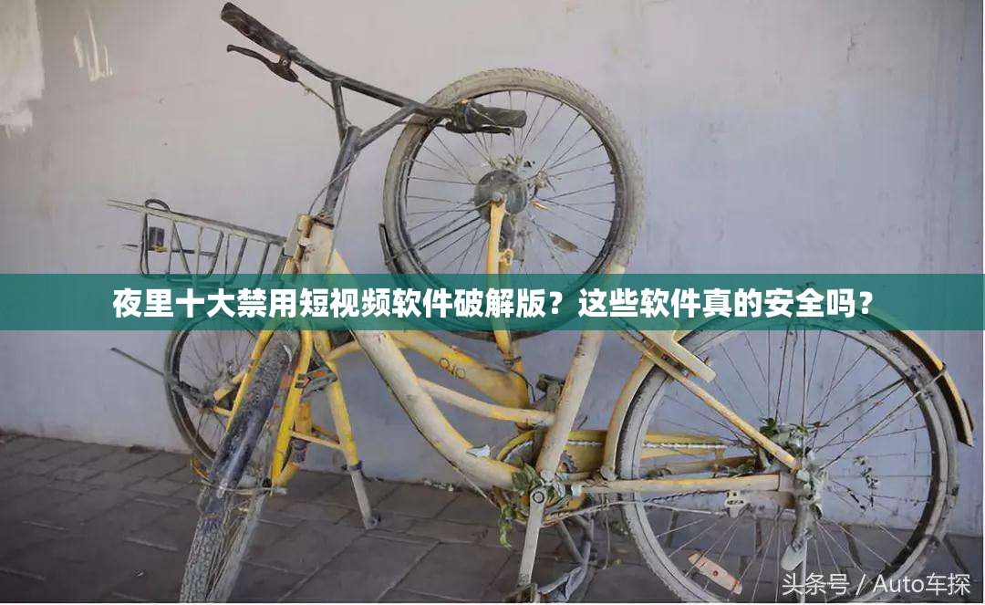 夜里十大禁用短视频软件破解版？这些软件真的安全吗？