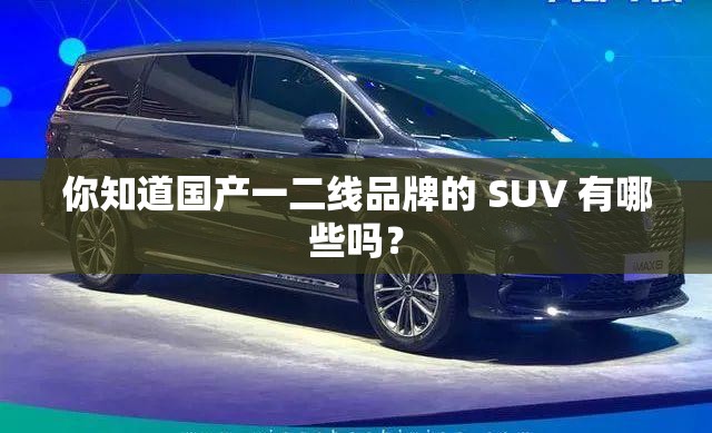 你知道国产一二线品牌的 SUV 有哪些吗？
