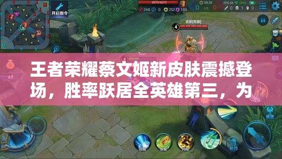 王者荣耀蔡文姬新皮肤震撼登场，胜率跃居全英雄第三，为何如此强势？