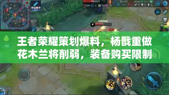王者荣耀策划爆料，杨戬重做花木兰将削弱，装备购买限制为何？