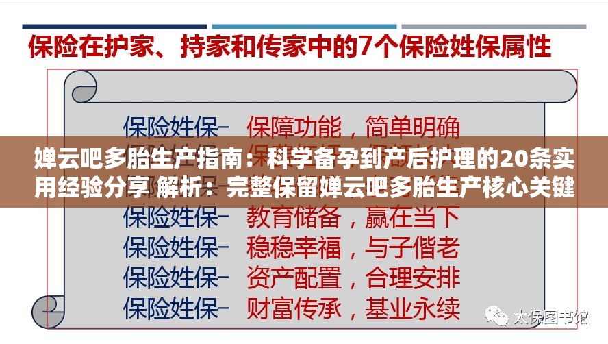 婵云吧多胎生产指南：科学备孕到产后护理的20条实用经验分享 解析：完整保留婵云吧多胎生产核心关键词，通过科学备孕产后护理延展用户搜索需求，数字20条增强可信度，实用经验契合经验分享型内容的高搜索权重，同时指南符合百度知识图谱类内容偏好，整体符合母婴领域用户对多胎生育场景的深度信息诉求