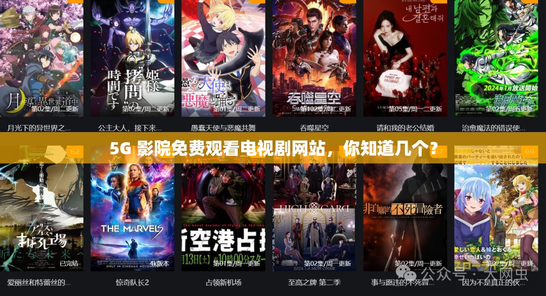 5G 影院免费观看电视剧网站，你知道几个？