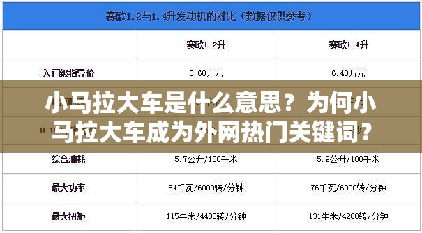 小马拉大车是什么意思？为何小马拉大车成为外网热门关键词？