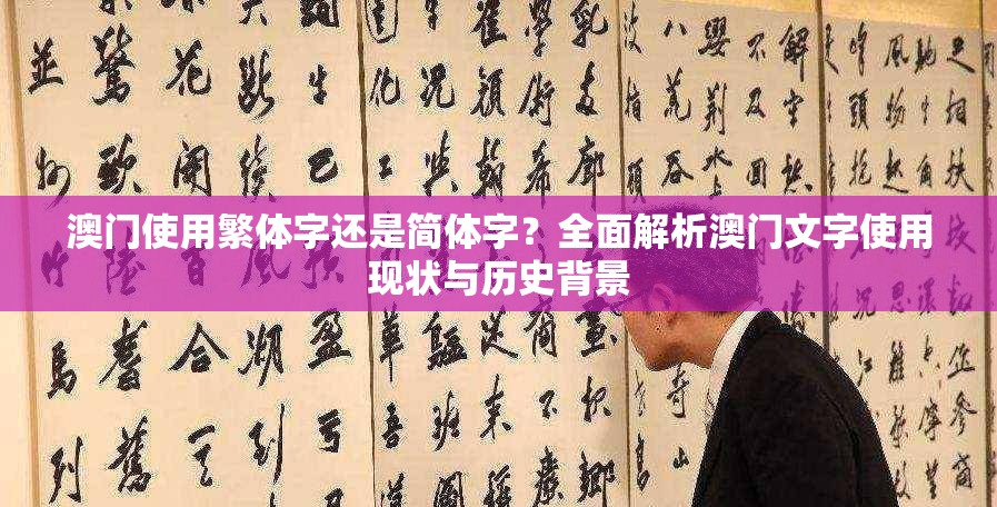 澳门使用繁体字还是简体字？全面解析澳门文字使用现状与历史背景