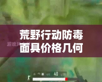 荒野行动防毒面具价格几何？毒圈防毒效果能否引领玩法新革命？