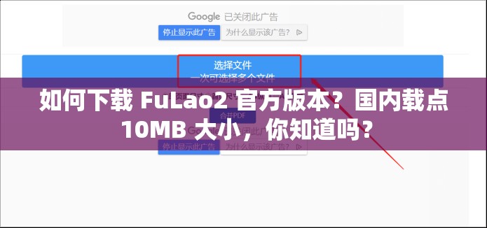 如何下载 FuLao2 官方版本？国内载点 10MB 大小，你知道吗？
