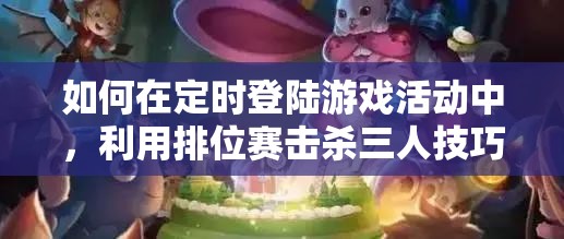 如何在定时登陆游戏活动中，利用排位赛击杀三人技巧抽中永久皮肤？