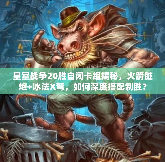 皇室战争20胜自闭卡组揭秘，火箭脏炮+冰法X弩，如何深度搭配制胜？