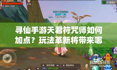 寻仙手游天君符咒师如何加点？玩法革新将带来哪些惊喜？